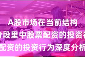 A股市场在当前结构性行情阶段里中股票配资的投资行为深度分析